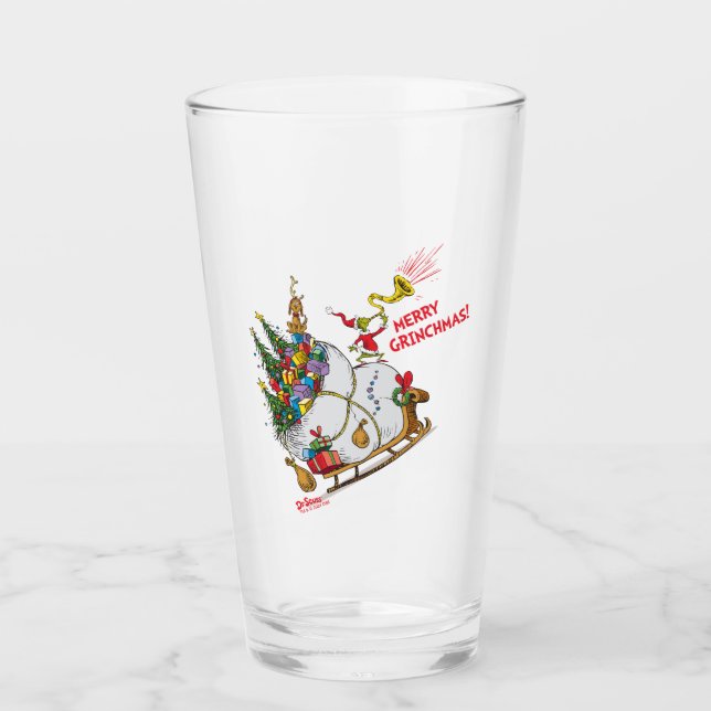 Classic Grinch | Merry Grinchmas! Glass (Front)