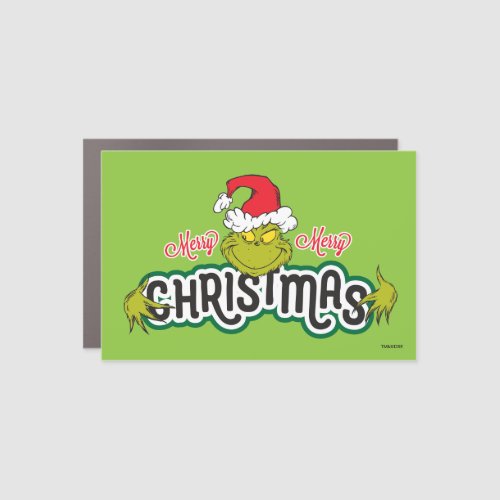 Classic Grinch  Merry Merry Christmas Car Magnet