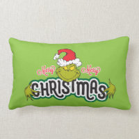 Classic Grinch | Merry Merry Christmas Lumbar Pillow