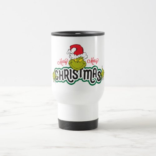 Classic Grinch  Merry Merry Christmas Travel Mug