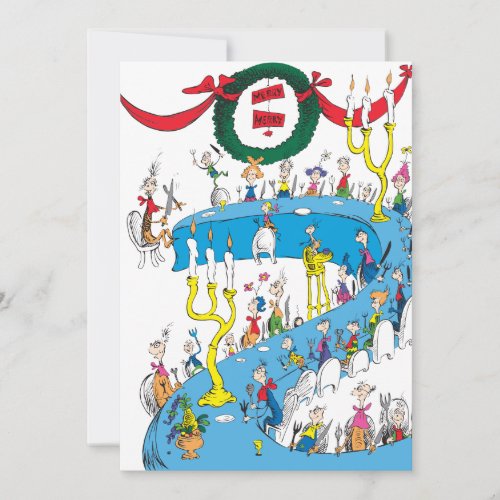 Classic Grinch  Merry Merry Feast Holiday Card