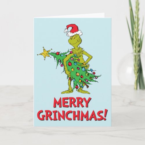 Classic Grinch  Naughty Holiday Card