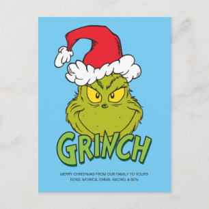 Classic Grinch   Naughty or Nice Holiday Postcard