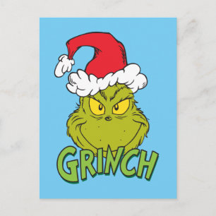 Classic Grinch   Naughty or Nice Holiday Postcard