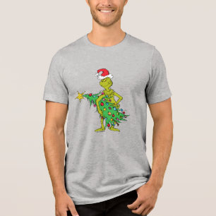 Classic Grinch   Naughty Tri-Blend Shirt