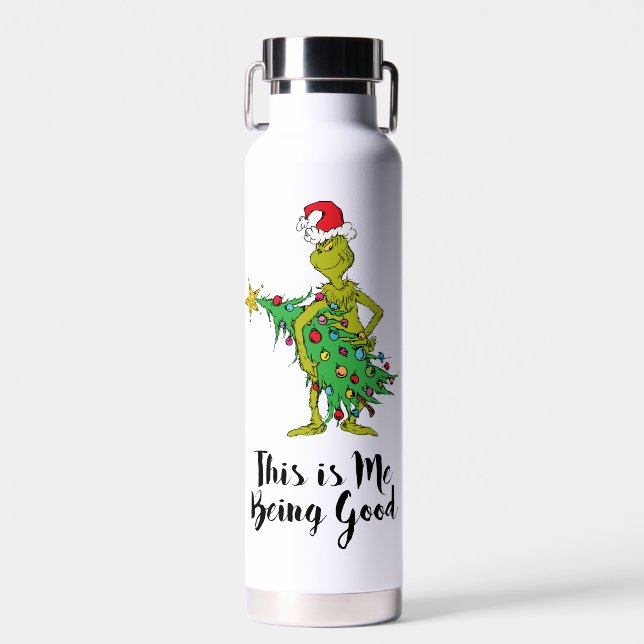Classic Grinch | Naughty Water Bottle (Front)