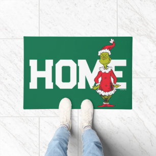 Classic Grinch Santa Claus Doormat