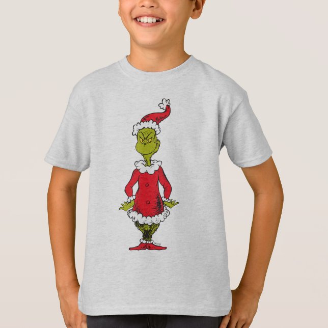 Classic Grinch | Santa Claus T-Shirt (Front)