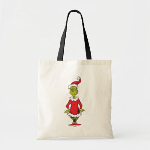 Classic Grinch Santa Claus Tote Bag