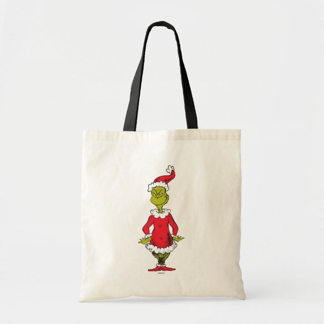 Classic Grinch | Santa Claus Tote Bag (Front)