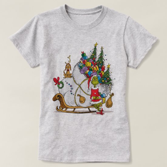 Classic Grinch | The Grinch & Max with Sleigh T-Shirt