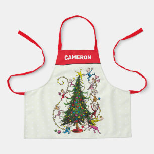 Classic Grinch Whoville Christmas Tree Apron