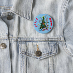 Classic Grinch   Whoville Christmas Tree Button
