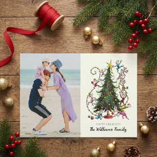 Classic Grinch   Whoville Christmas Tree Holiday Card