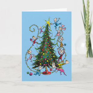 Classic Grinch   Whoville Christmas Tree Holiday Card