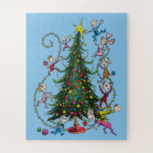 Classic Grinch Whoville Christmas Tree Jigsaw Puzzle