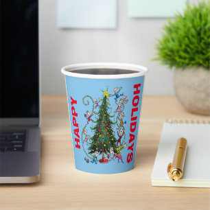 Classic Grinch Whoville Christmas Tree Paper Cups