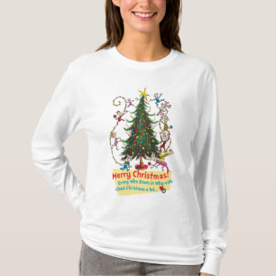 Classic Grinch   Whoville Christmas Tree T-Shirt