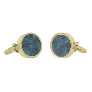 Classic Groom Gift Crocodile Skin Pattern Cufflinks
