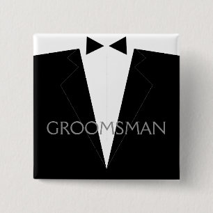 Classic Groomsman Flair Button