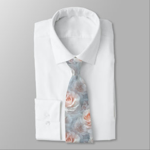 Classic Groomsman Gift Rose Flower Neck Tie