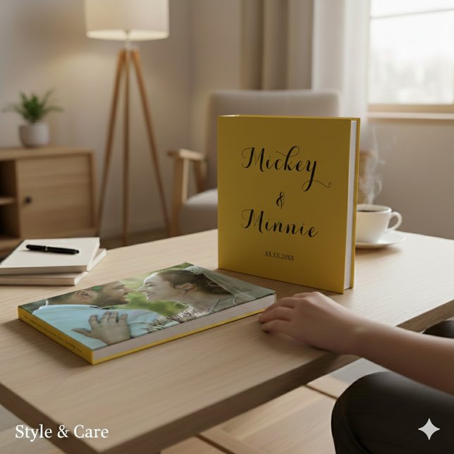 Classic Guest Book with Custom Text & Photo (Classic Guest Book with Custom Text & Photo)