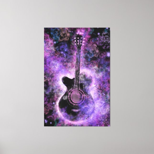 Classic Guitar Canvas Print (Front)