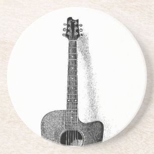 Classic Guitar Drink Coaster
