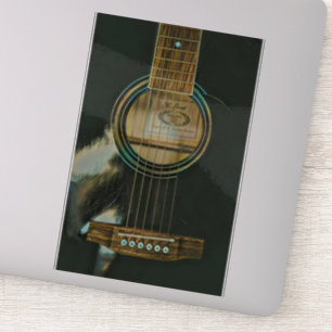 classic guitar gift for dad sticker