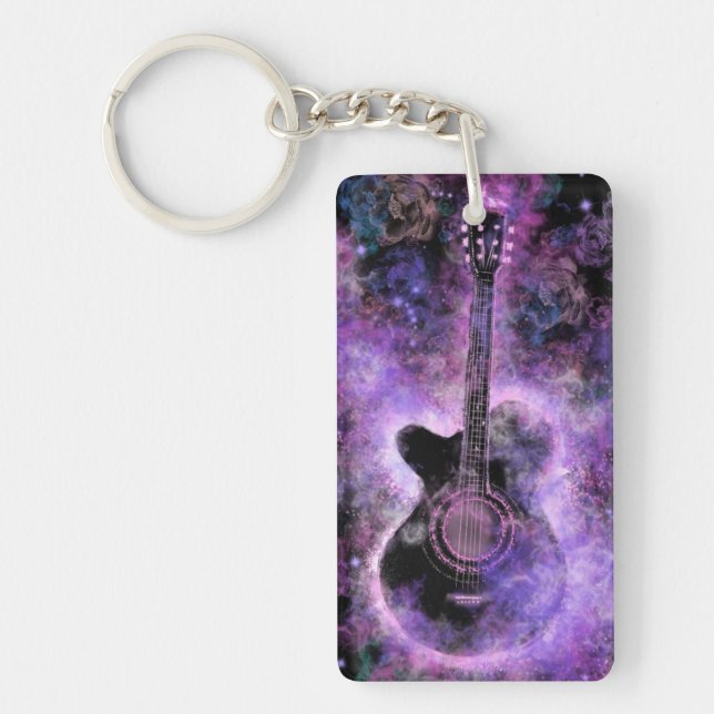 Classic Guitar Keychain Gift (Front)