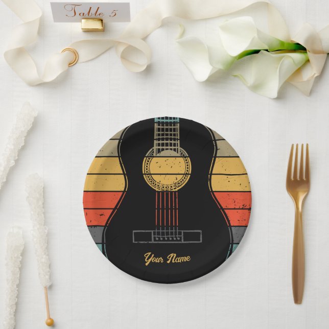 Classic guitar  paper plates (Wedding)