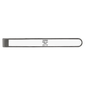 Classic Gunmetal Tie Clip Bar Custom Gifts for Him