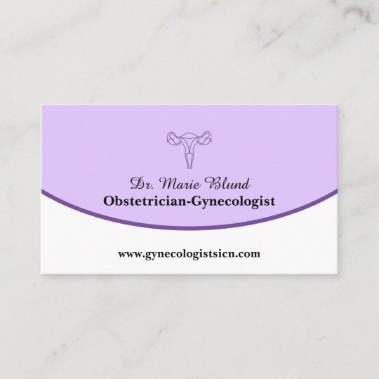 Classic Gynecologist Obstetrician OBGYN QR Code Business Card | Zazzle.com