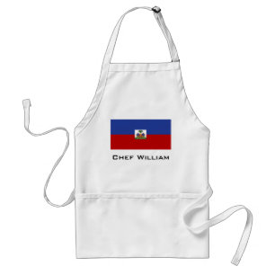Classic Haitian Flag Adult Apron