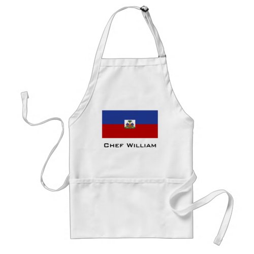 Classic Haitian Flag Adult Apron