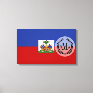 Classic Haitian Flag Canvas Print