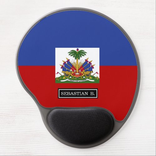 Classic Haitian Flag Gel Mouse Pad