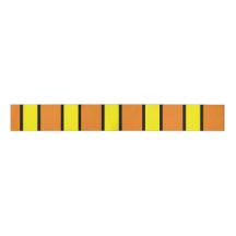 Classic Halloween Orange, Yellow and Black Ribbon