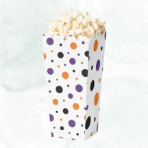 Classic Halloween Polka Dots Popcorn/