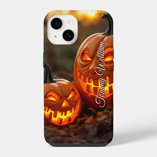 Classic Halloween Pumpkin iPhone Case (Back)