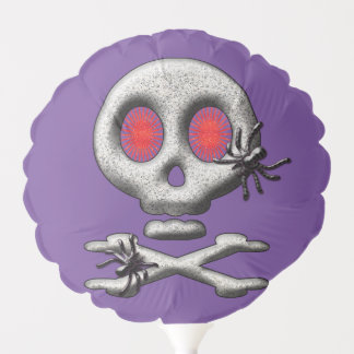 Classic Halloween Scary Skull Creepy Spiders Balloon
