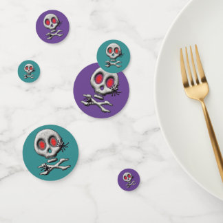 Classic Halloween Scary Skull Creepy Spiders Confetti