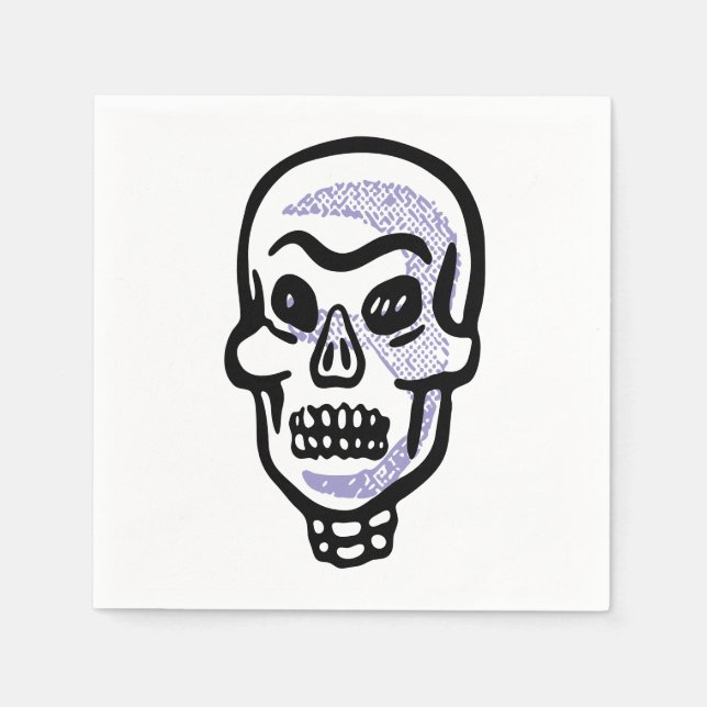 Classic Halloween Skull Napkins (Front)