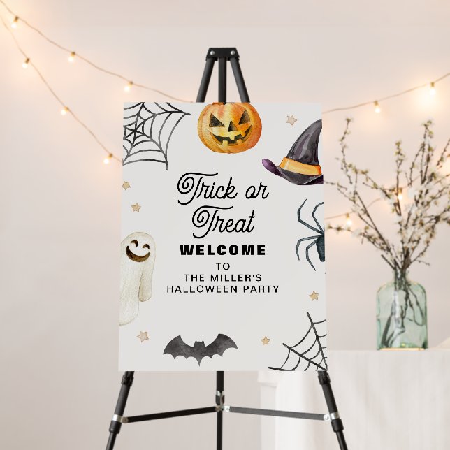 Classic Halloween Welcome Party  Foam Board (In Situ (Stand))