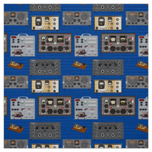 Classic Ham Radios Grid Fabric
