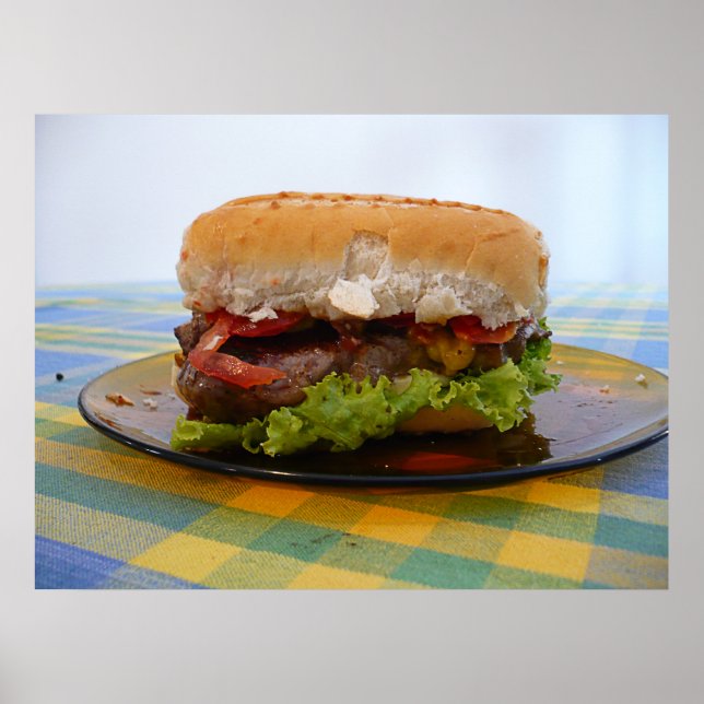 Classic Hamburger Poster (Front)