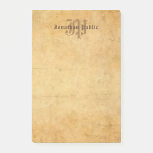 Classic Handwriting Monogram Elegant Template Post-it Notes