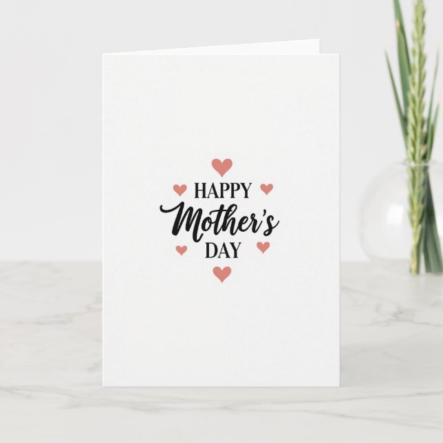 Classic Happy Mothers Card (Front)