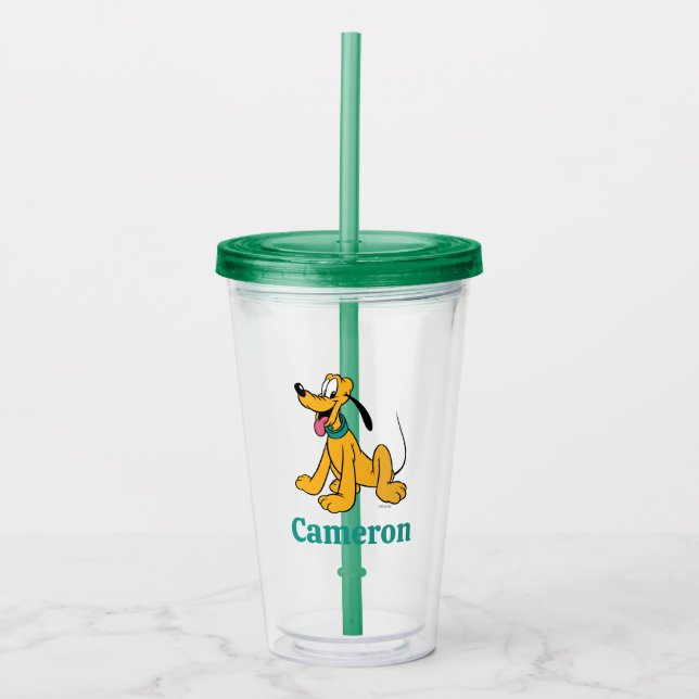 Classic Happy Pluto Acrylic Tumbler (Front)