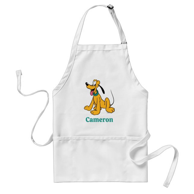 Classic Happy Pluto Adult Apron (Front)
